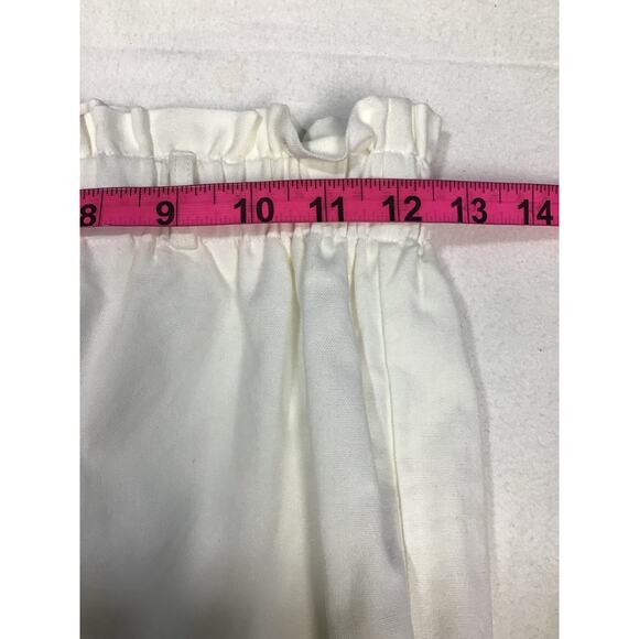 LULU'S SZ S white elastic waist shorts NEW B124 - Picture 6 of 6